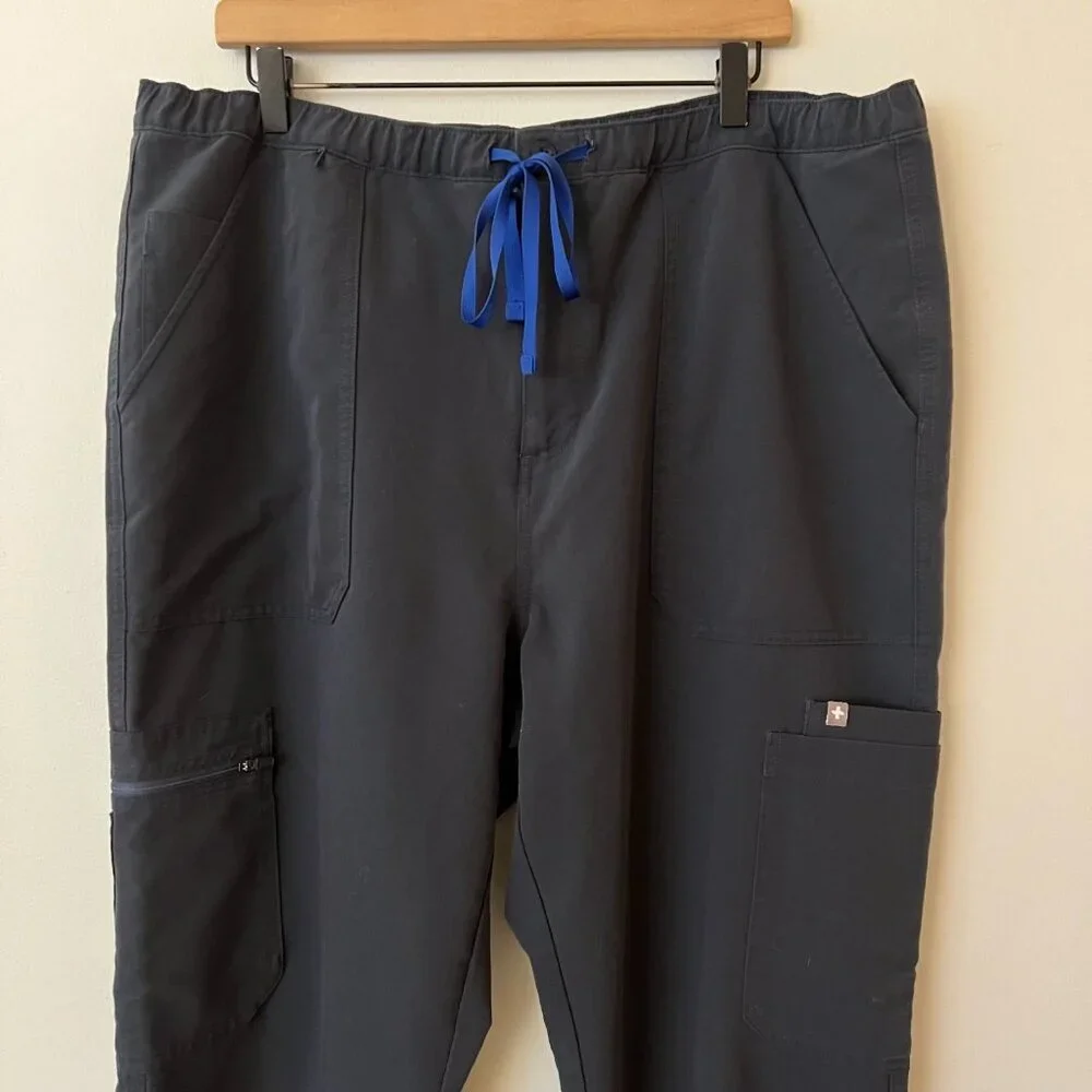 Figs Cairo Cargo Scrub Pants Dark Blue Men's Size XXL Tall